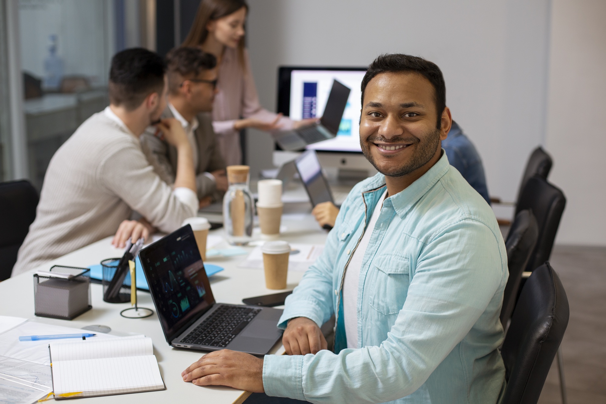 About modern equipped computer lab